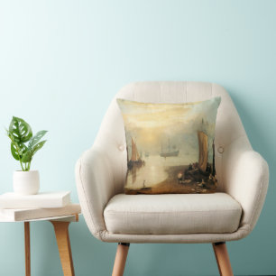 Sun Rising Through Vapour by Joseph Turner Throw Pillow