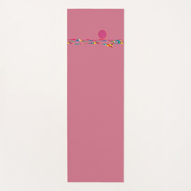 Sun rising yoga mat (Front)