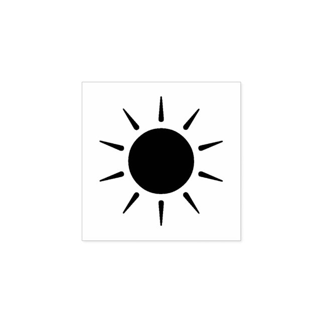 "Sun" Rubber Stamp (Imprint)