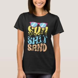 Sun salt sand beach summer vibes  T-Shirt