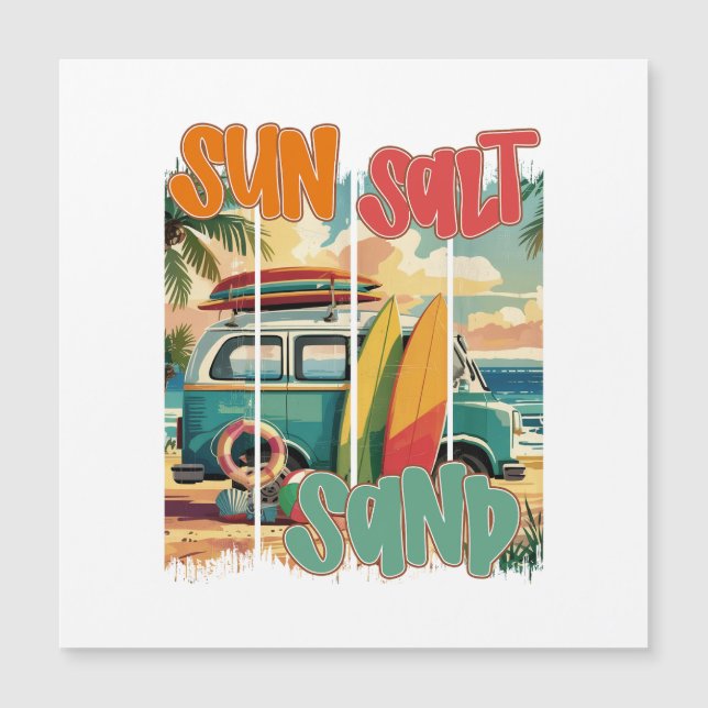 Sun, Salt, Sand – Retro Beach Vibes (Front)