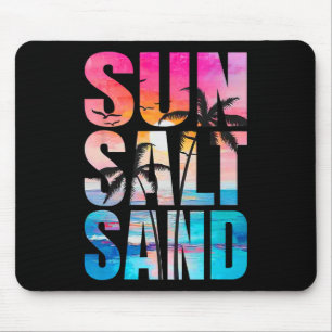 Sun Salt Sand Summer Vacation Hawaii Beach Funny F Mouse Pad