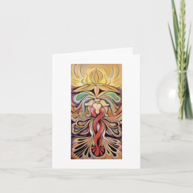 Sun Salutation Note/Thank You Card (Front)