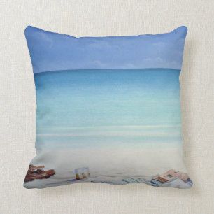 Sun Sand and Money II Throw Pillow