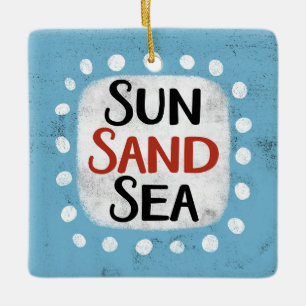 Sun Sand Sea Ornament