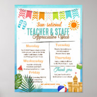 Sun-sational Teacher Appreciation Week Itinerary