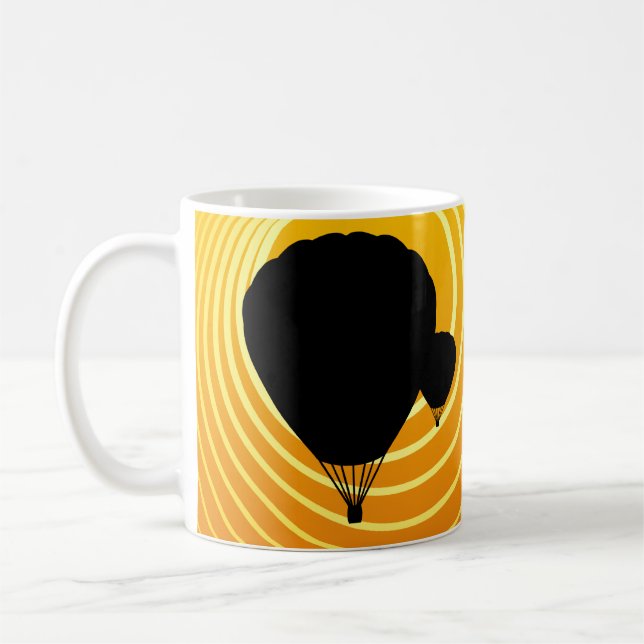 sun scene ballooning coffee mug (Left)