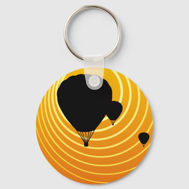sun scene ballooning keychain (Front)