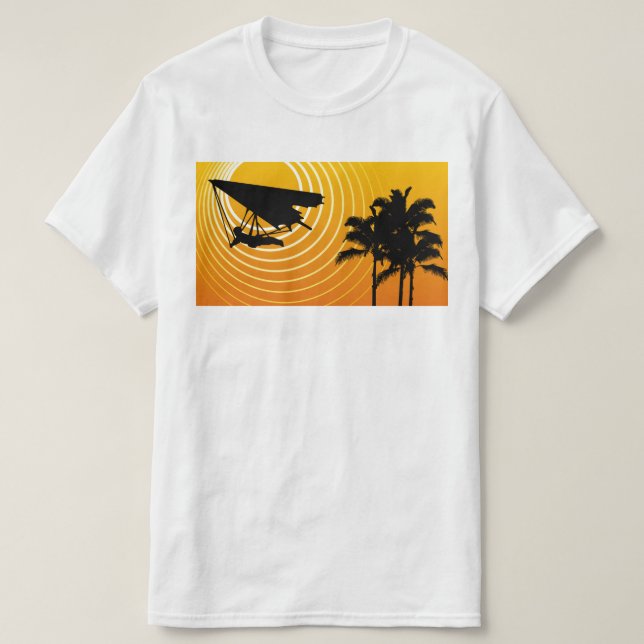 sun scene hang gliding T-Shirt (Design Front)