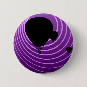 sun scene hot air balloons 2 inch round button