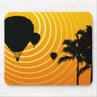 sun scene hot air balloons mouse pad