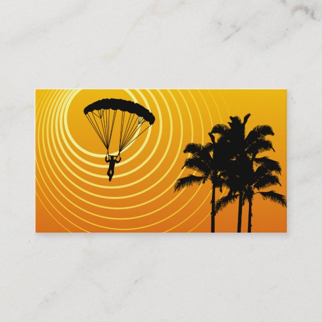 sun scene skydiving business card (Front)