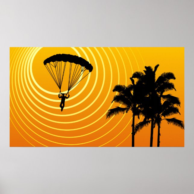 sun scene skydiving poster (Front)