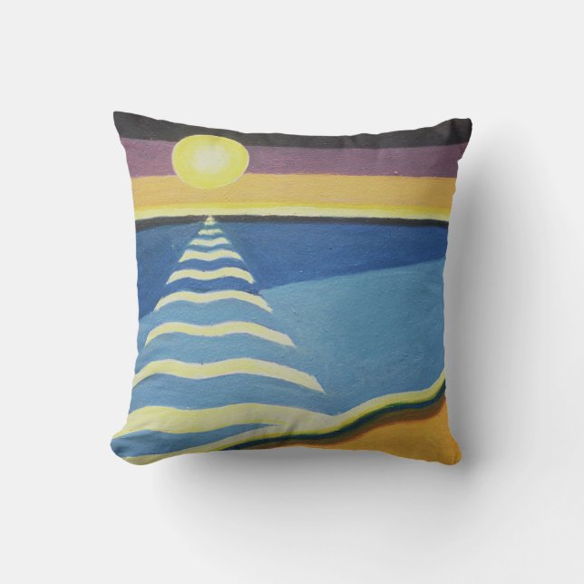 Sun Sea and Sand 2003 Throw Pillow (Front)