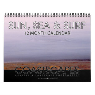 Sun, Sea and Surf 12 Month Calendar