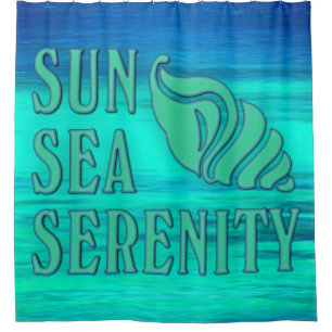 Sun Sea Serenity Tropical Seashell Beach Scene