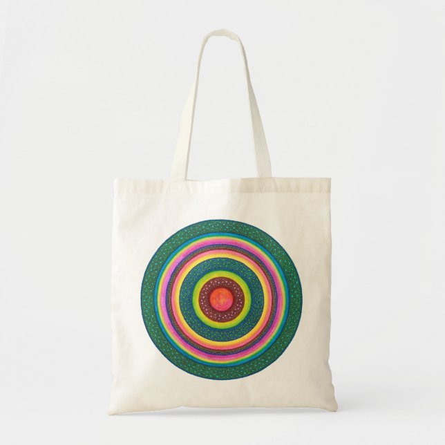 Sun Seed Mandala Tote Bag (Front)