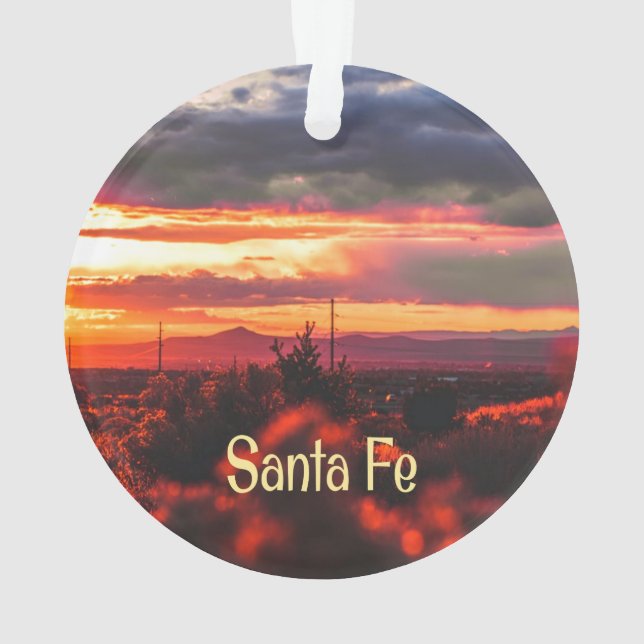 Sun Set Père Noël Fe New Mexico (dos)