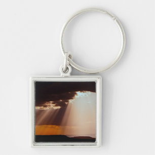 Sun setting on the Masai Mara. 2 Keychain