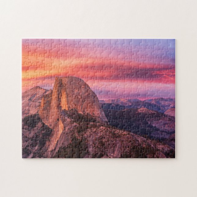 Sun Setting over A Rocky Landscape Jigsaw Puzzle (Horizontal)