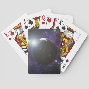 Sun shine and earth playing cards