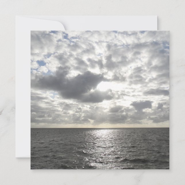 Sun Shining Through Clouds Card (Front)