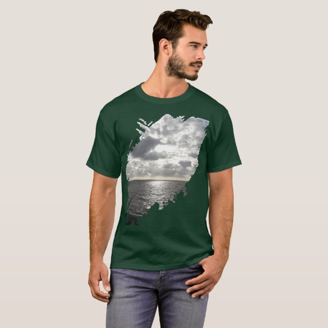 Sun Shining Through Clouds T-Shirt (Front Full)