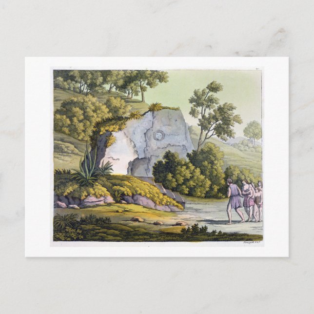 Sun shrine, Peru, from 'Le Costume Ancien et Moder Postcard (Front)