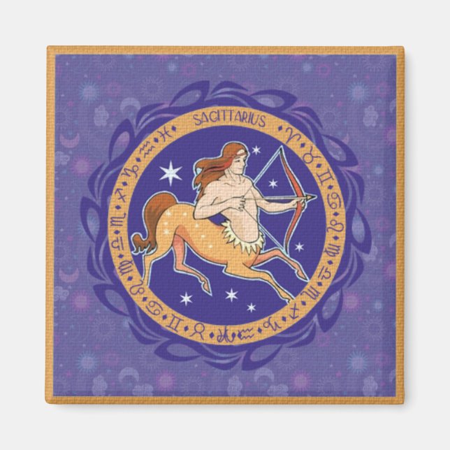 Sun Sign Sagittarius Magnet (Front)