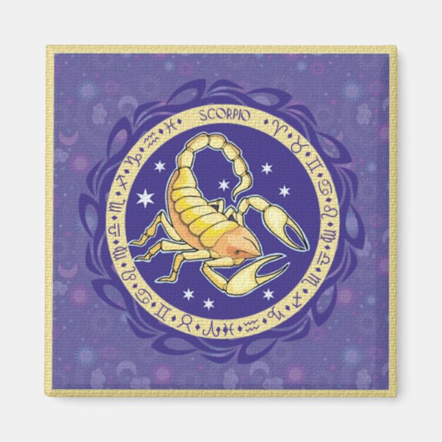 Sun Sign Scorpio Magnet (Front)