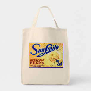 SUN SMILE PEARS TOTE BAG