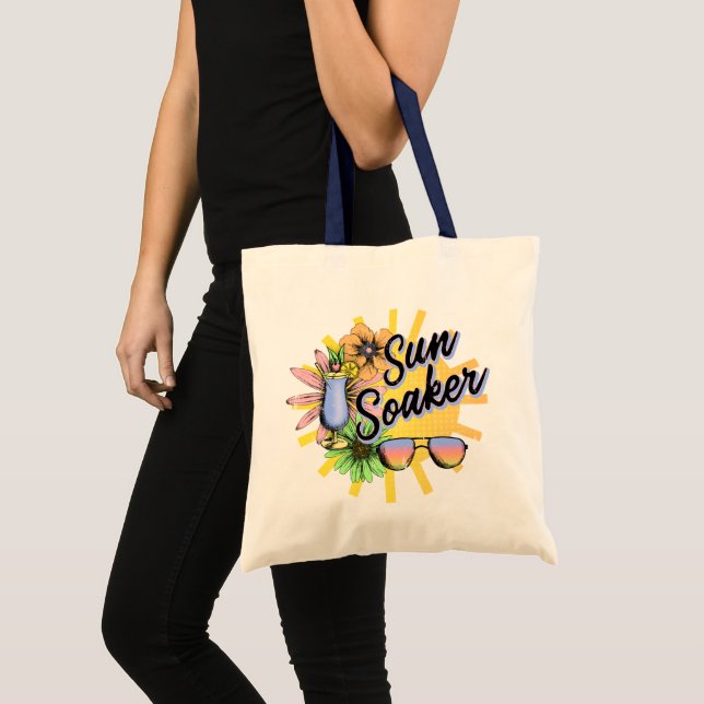 Sun Soaker Beach or Pool Summer Tote Bag (Front (Product))