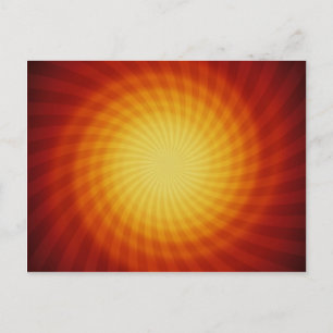 Sun Spiral: Abstract Art: Postcard