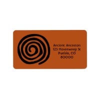 Sun Spiral Native American Petroglyph Symbol