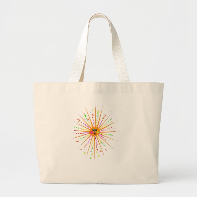 Sun Spots #2 Large Tote Bag (Front)