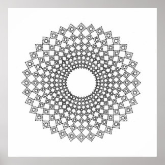 Sun Squares Poster
