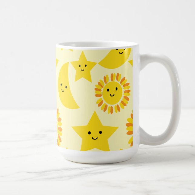 Sun star moon coffee mug (Right)