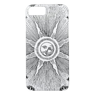 Sun Stars Antique Night Sky Medieval Zodiac iPhone 8/7 Case