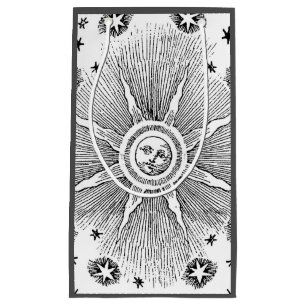 Sun Stars Antique Night Sky Medieval Zodiac Small Gift Bag