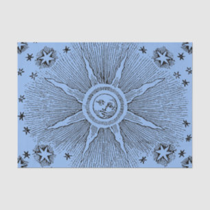 Sun Stars Antique Night Sky Medieval Zodiac Tissue Paper