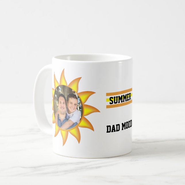 Sun Summer Papa Mood Fête des pères Café Mug (Devant gauche)