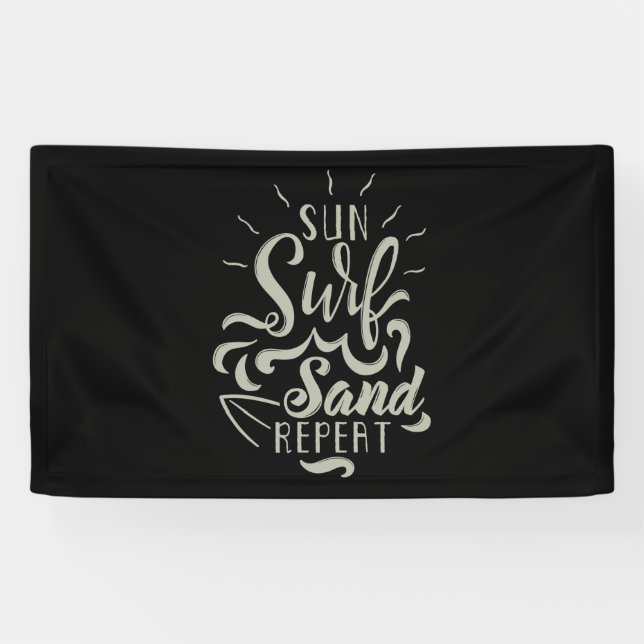 Sun Surf Sand Repeat Banner (Horizontal)