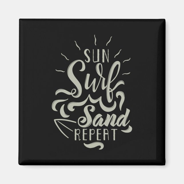 Sun Surf Sand Repeat Magnet (Front)