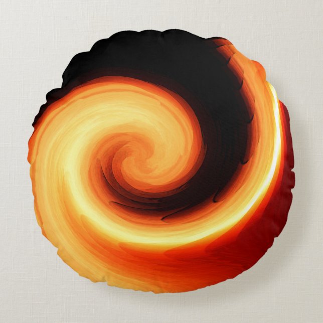 Sun Swirl...... Round Pillow (Front)