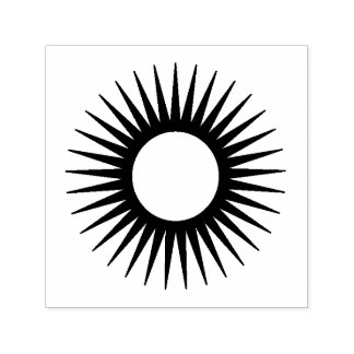 Sun Symbol Rubber Stamp