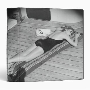 Sun Tanning Woman Binder