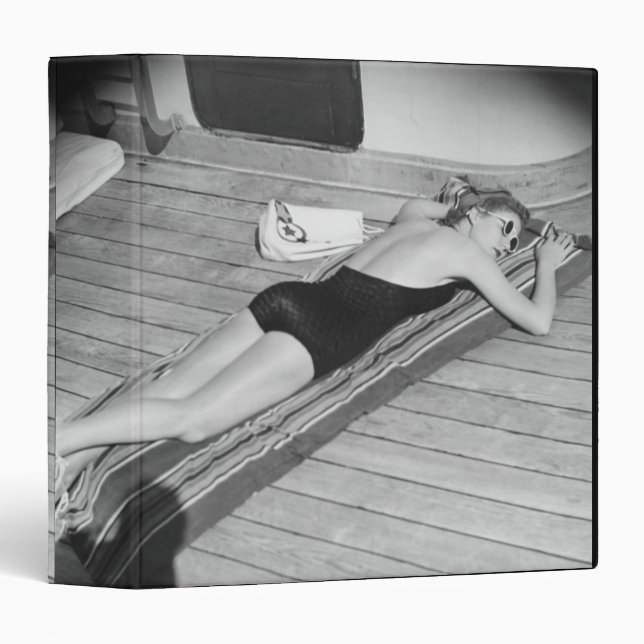 Sun Tanning Woman Binder (Front/Spine)
