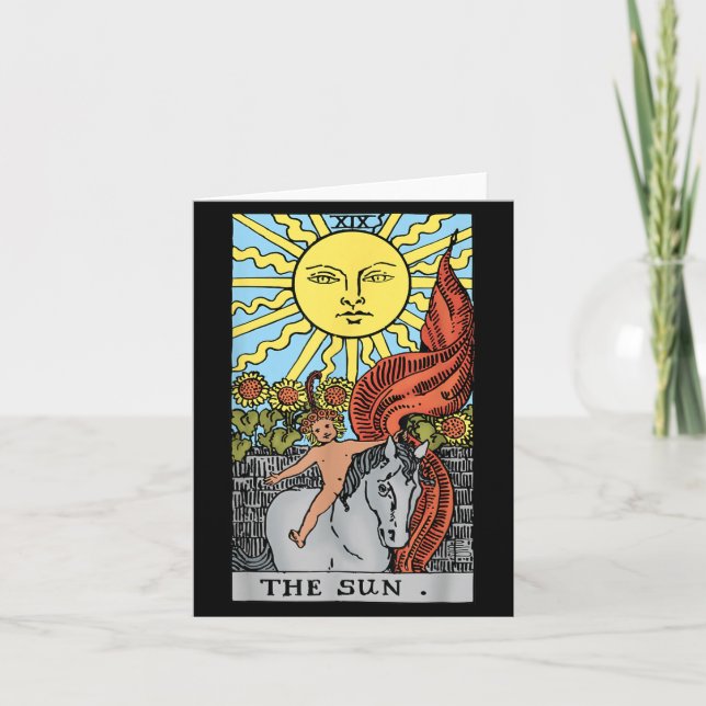 Sun Tarot Card Rider Waite (Front)