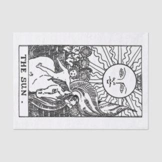 Sun Tarot Card Tissue Paper