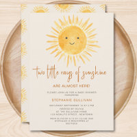 Sun-Themed Twins Baby Shower